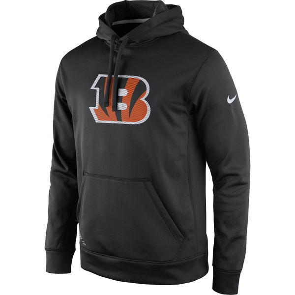 Men Cincinnati Bengals Nike Practice Performance Pullover Hoodie Black